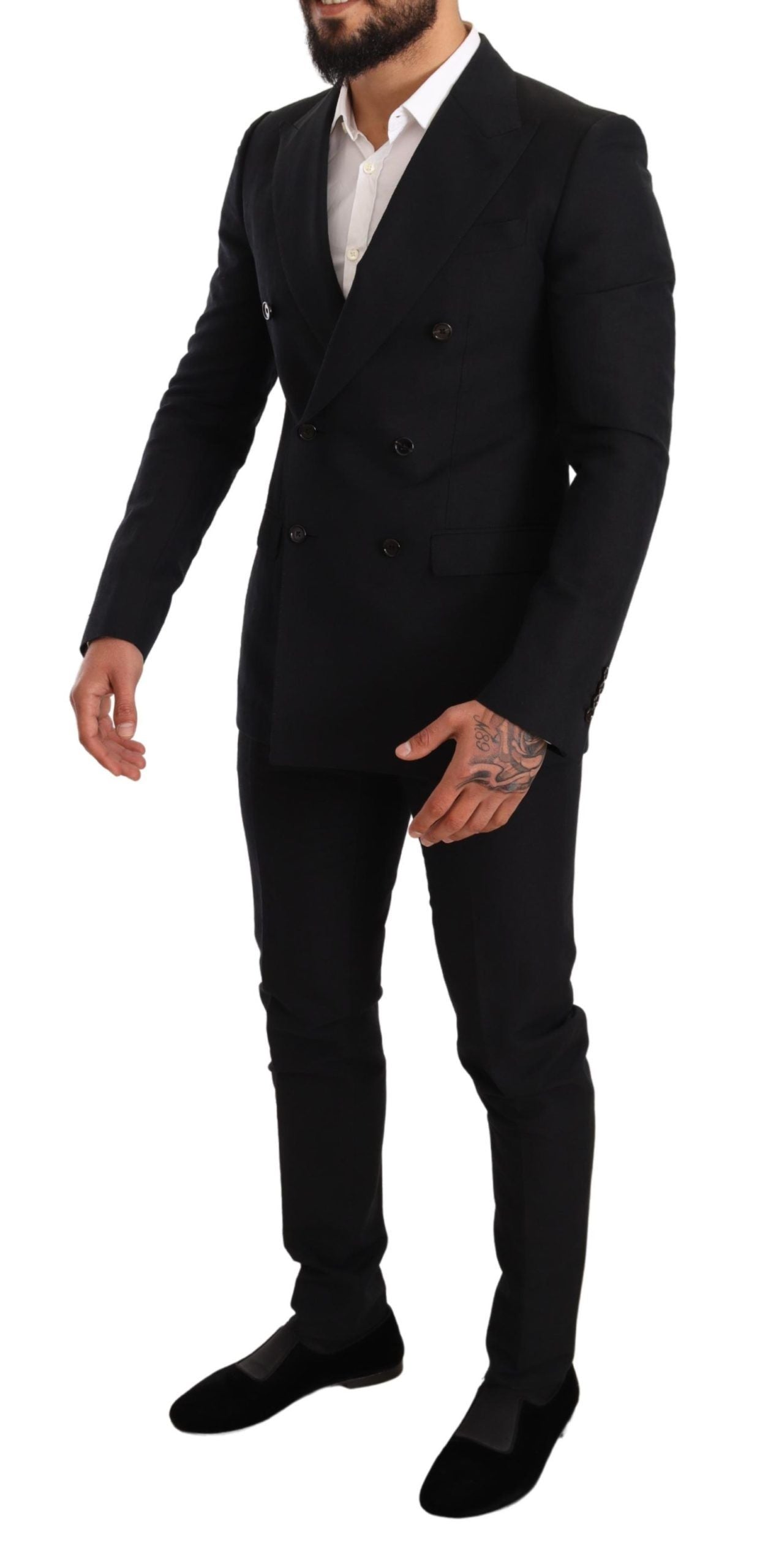 Dolce & Gabbana Elegant  Two-Piece Wool Men's Suit