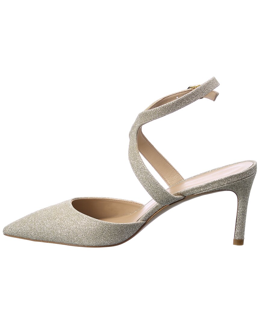 Stuart Weitzman Mariposa 75 Cutout Glitter Pump