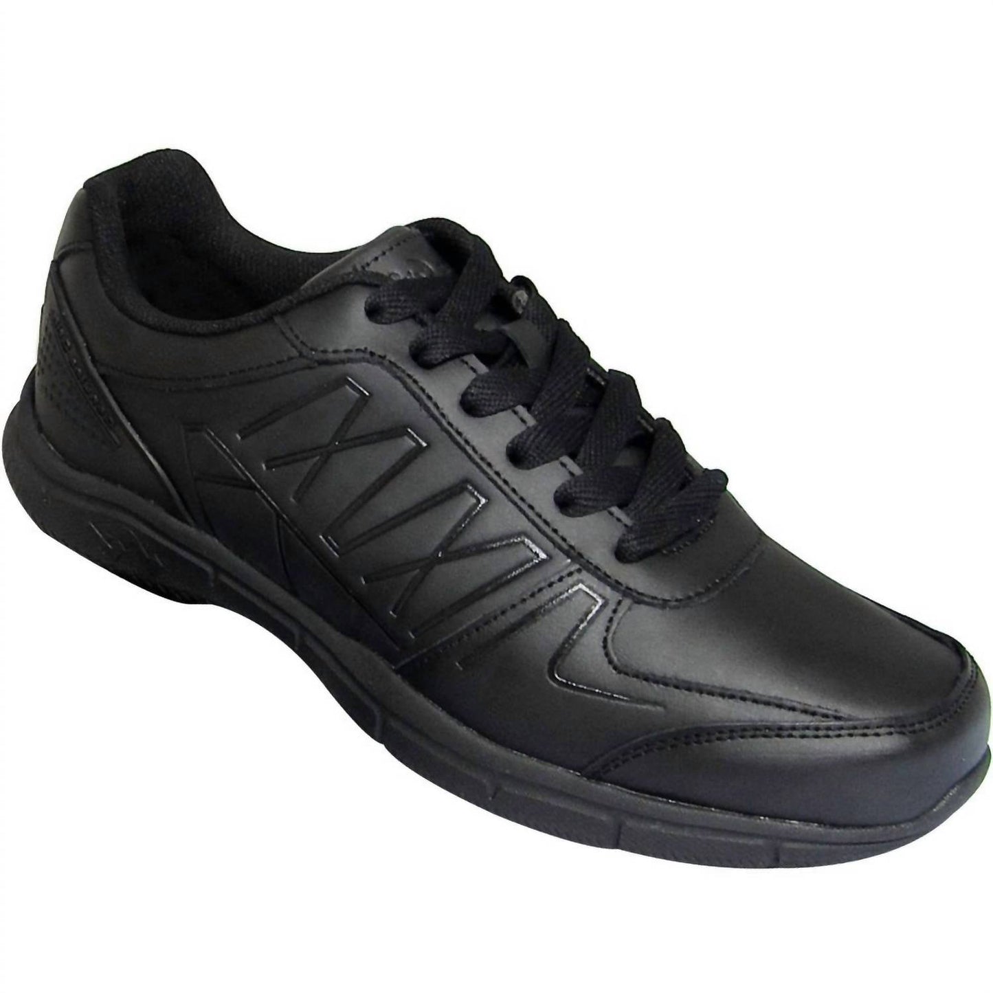 Men's Slip-Resistant Athletic Shoe - Wide Width In Black