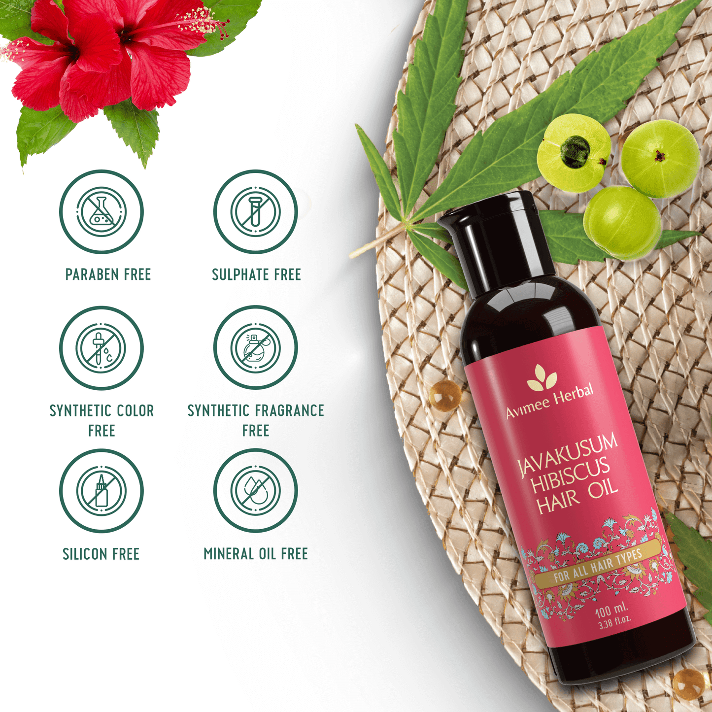 Javakusum Hibiscus Hair Oil