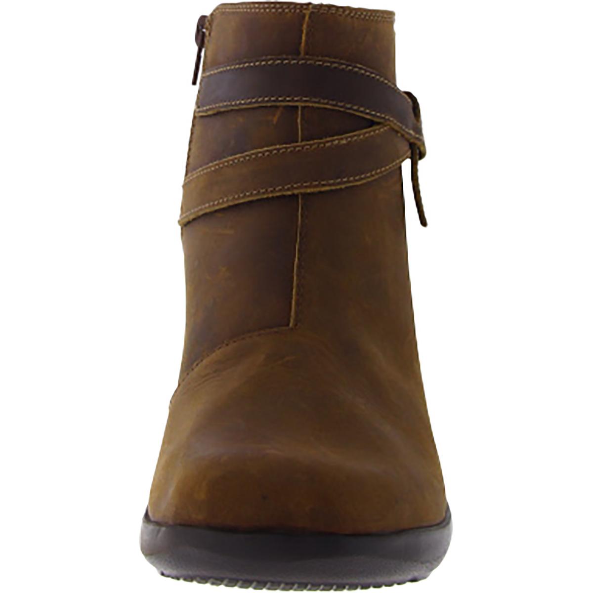 Clarks Womens Leather Ankle Booties