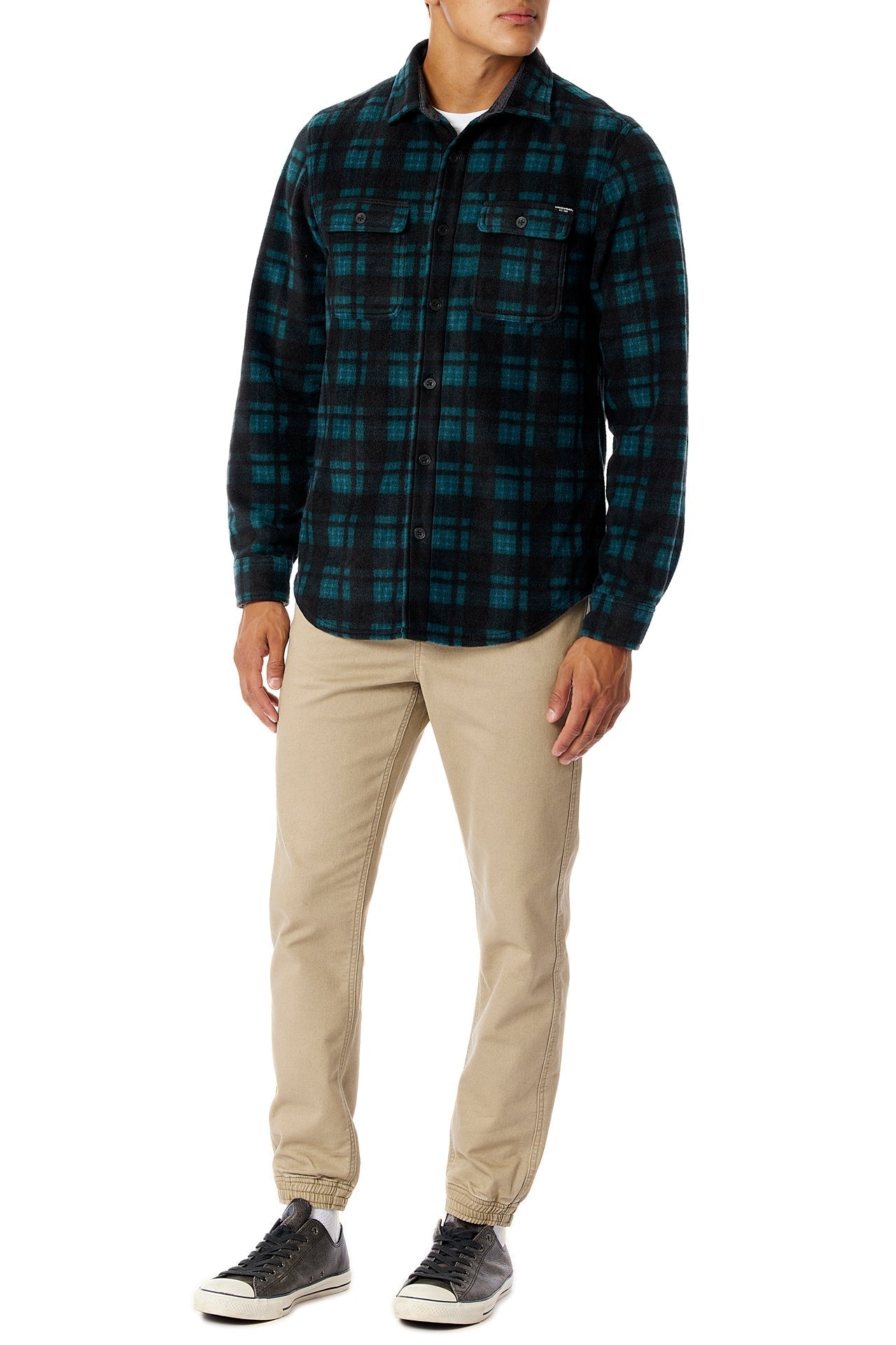 Olympus Plaid Microfleece Shirt Jacket