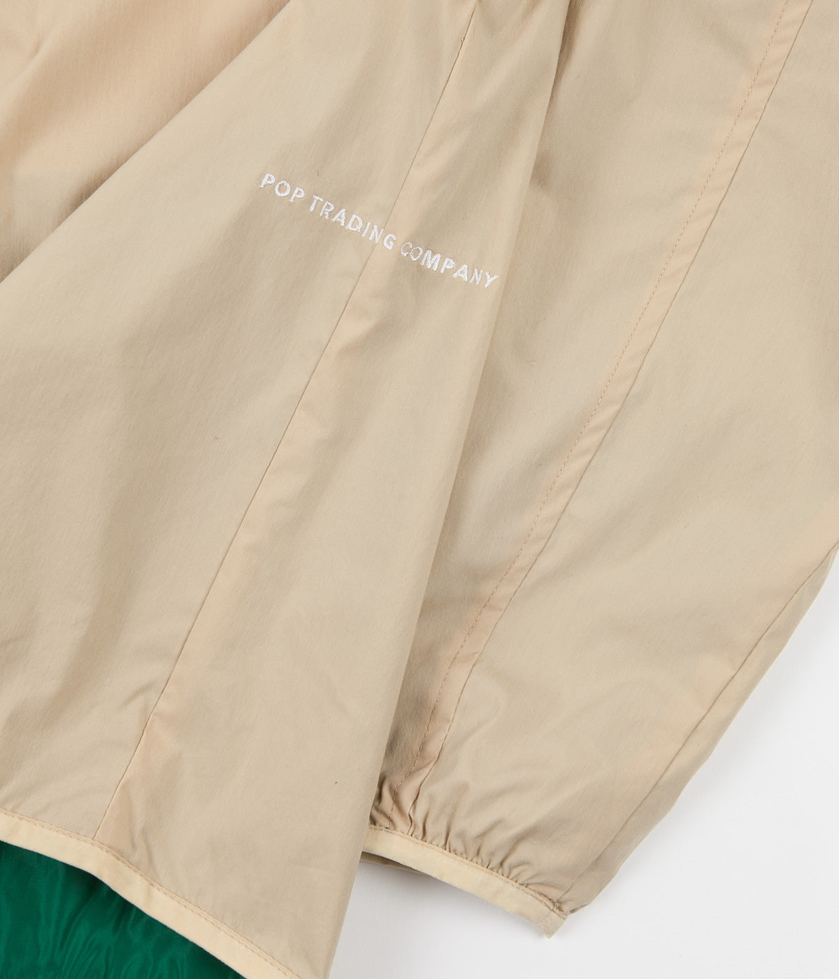 Pop Trading Company Plada Jacket - Khaki / Kelly Green