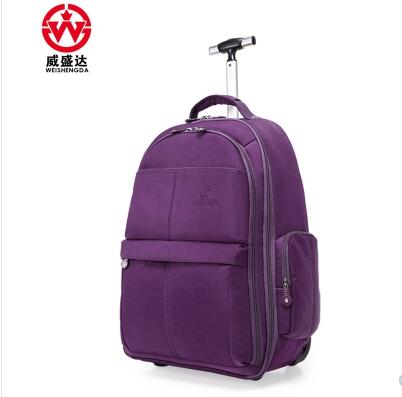 Men Trolley Backpacks Oxford Travel Luggage Backpack Wheels Wheeled Rolling Bag Baggage Women