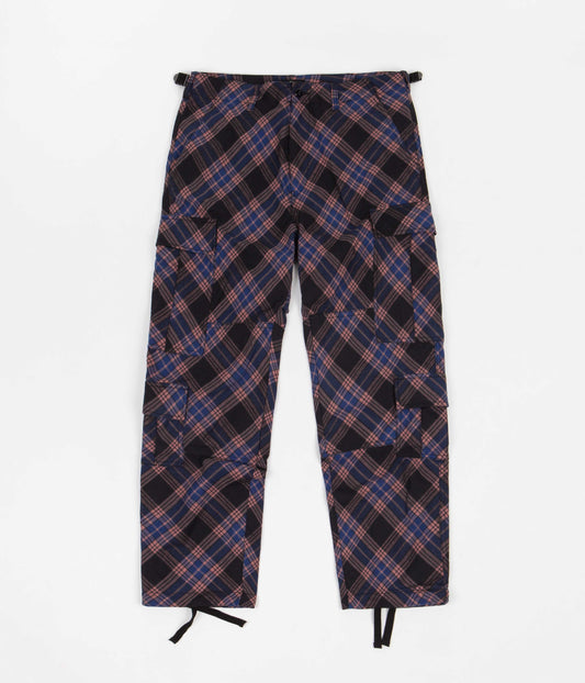 Stussy Bias Surplus Cargo Pants - Plaid