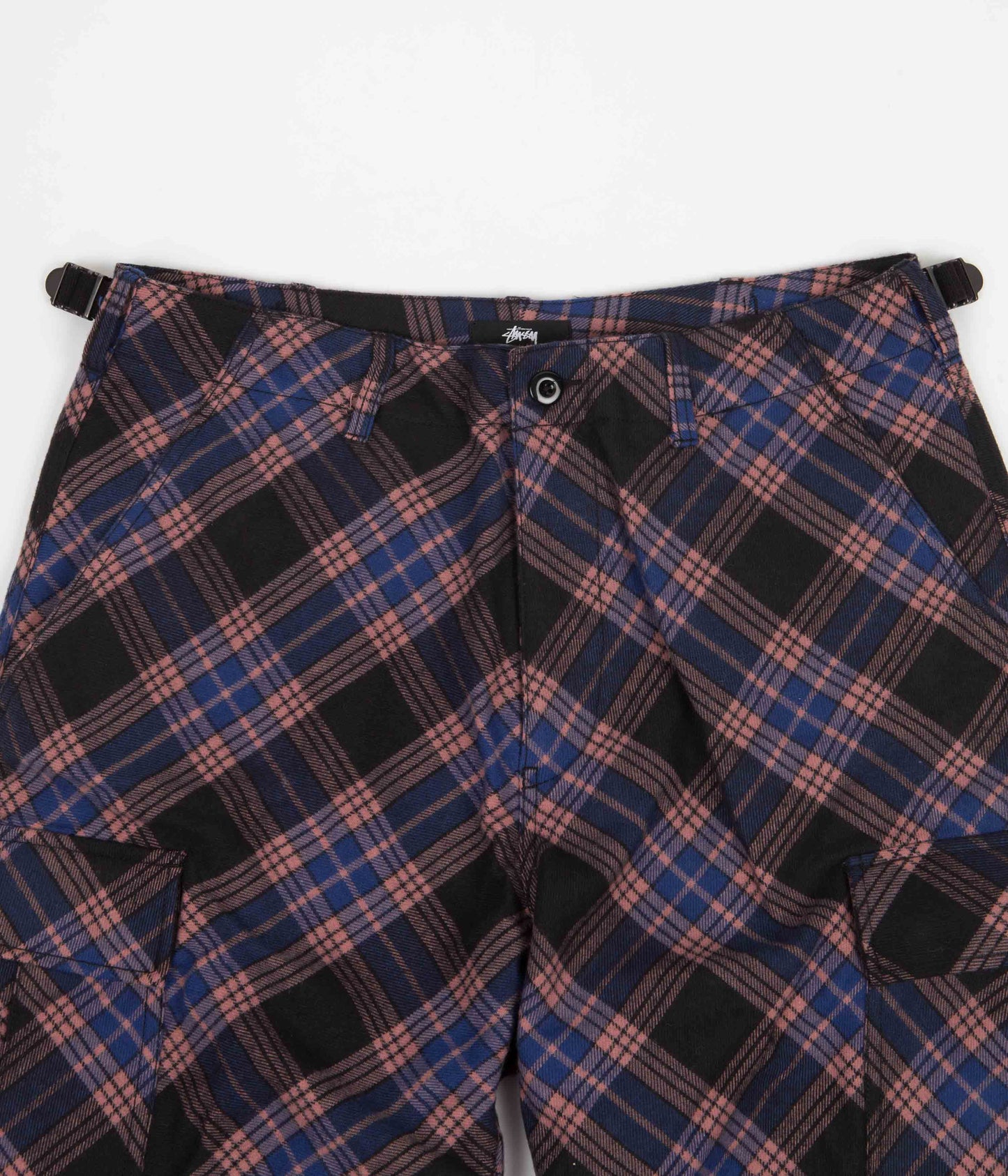 Stussy Bias Surplus Cargo Pants - Plaid