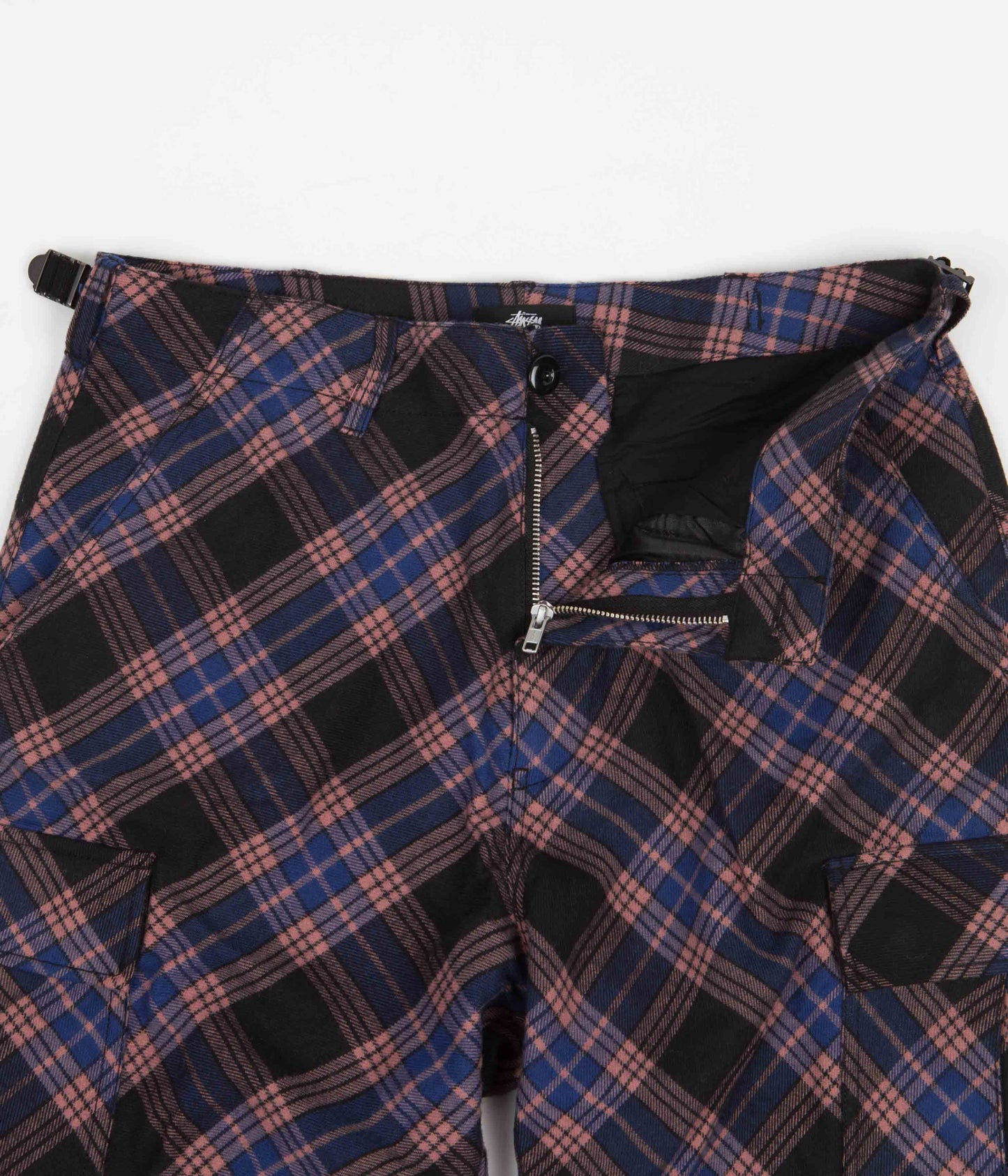 Stussy Bias Surplus Cargo Pants - Plaid